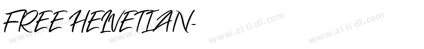 FREE HELVETIAN字体转换